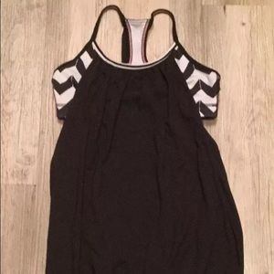 Lululemon athletic black tank top size 4